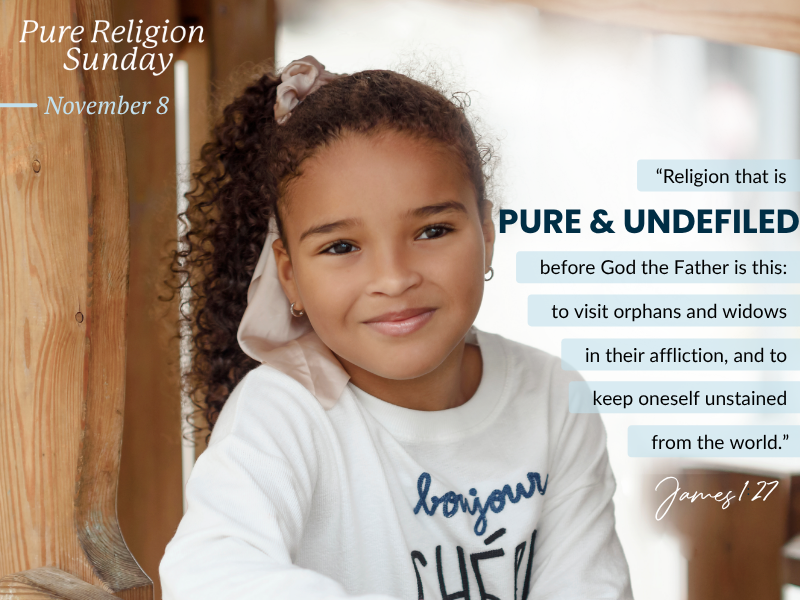 November 8, 2026: Pure Religion Sunday