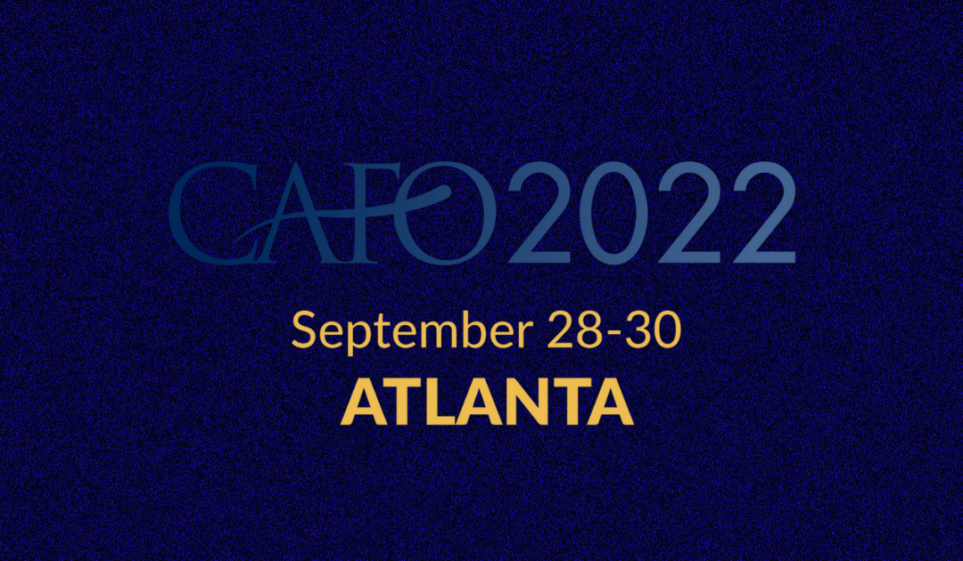 CAFO2022: September 28-30 in Atlanta, GA